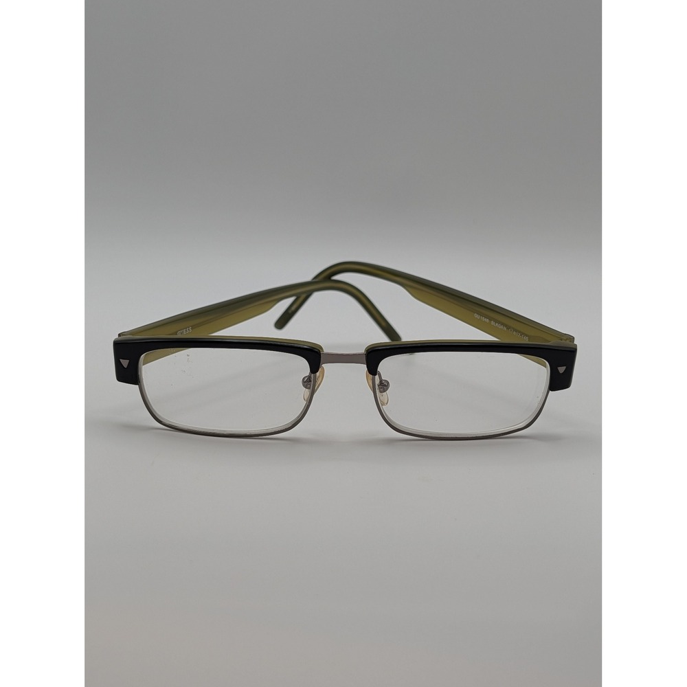 Guess GU1546 Eyeglass Frames Only Black Green Full Rim Rectangle 52-17-145 - Picture 2 of 16